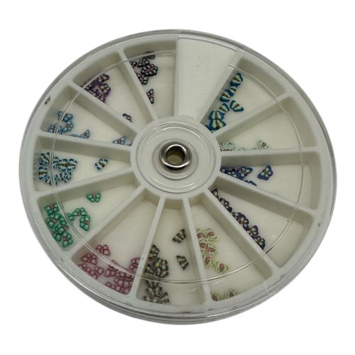 Nail Art Rondell Fimo - verschiedene Schmetterlinge